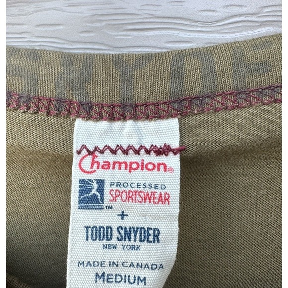 Champion x Todd Snyder NY Athletic Department Pullover Army Green Men's Medium - Picture 3 of 7